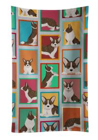 Lots of Brindle Cardigan Corgi Kitchen Towel