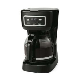 12 Cup Programmable Coffee Maker, 1.8 Liter Capacity, Black